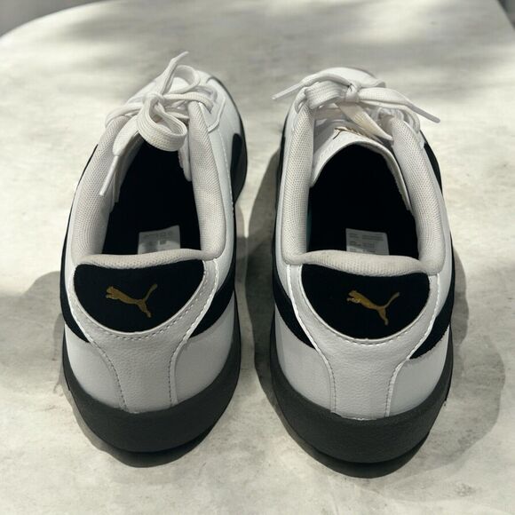 Puma Roma Classic White & Black Men’s Sneaker Size 9.5 New - Picture 7 of 8